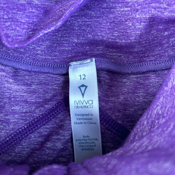 IVIVVA girls size 12 super soft full zip hooded jacket in excellent shape - Picture 5 of 8